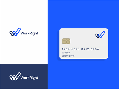 WorkRight branding branding design clean logo company logo design logo logo design minimalist logo modern logo proffesional logo