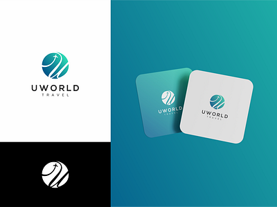 UWORLD Travel branding branding design clean logo company logo design logo logo design minimalist logo modern logo proffesional logo