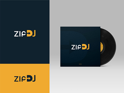 ZipDJ branding branding design clean logo company logo design logo logo design minimalist logo modern logo proffesional logo simple logo