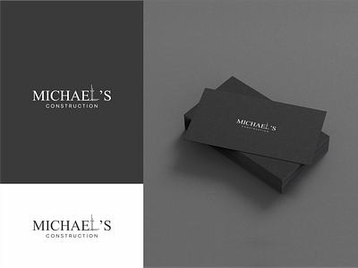 Michael Construction branding branding design clean logo company logo design logo logo design minimalist logo modern logo proffesional logo simple logo