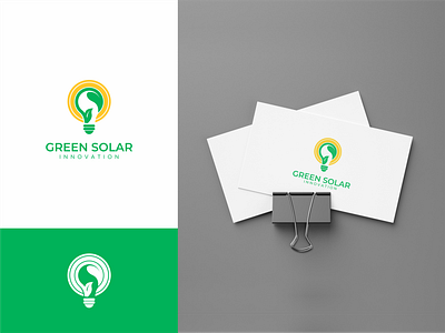 Green Solar Innovation branding branding design clean logo company logo design logo logo design minimalist logo modern logo proffesional logo simple logo