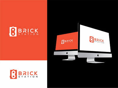 Brick Station branding branding design clean logo company logo design logo logo design minimalist logo modern logo proffesional logo