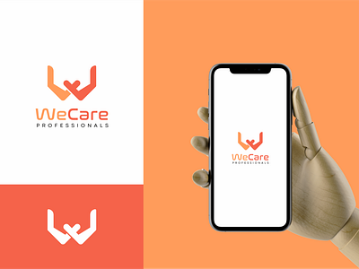 WeCare branding branding design clean logo company logo design logo logo design minimalist logo modern logo proffesional logo