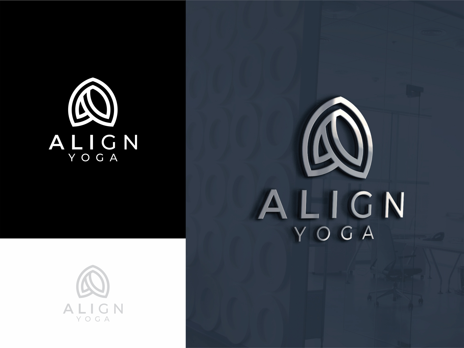 ALIGN YOGA by ADIO Logo on Dribbble