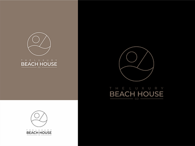 The Luxury BEACH HOUSE branding branding design clean logo company logo design logo logo design minimalist logo modern logo proffesional logo