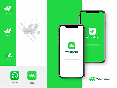 WhatsApp branding branding design clean logo company logo design logo logo design minimalist logo modern logo proffesional logo simple logo