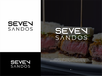 SEVEN SANDOS branding branding design clean logo company logo design logo logo design minimalist logo modern logo proffesional logo