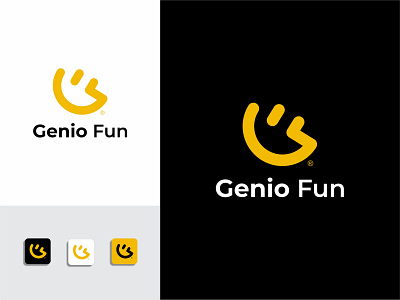 GENIO FUN branding branding design clean logo company logo design illustration logo logo design minimalist logo modern logo