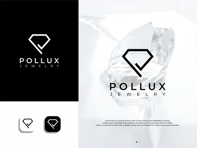 POLLUX JEWELRY branding branding design clean logo company logo design illustration logo logo design minimalist logo