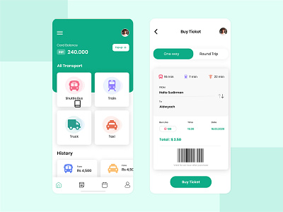 Transportation App Concept