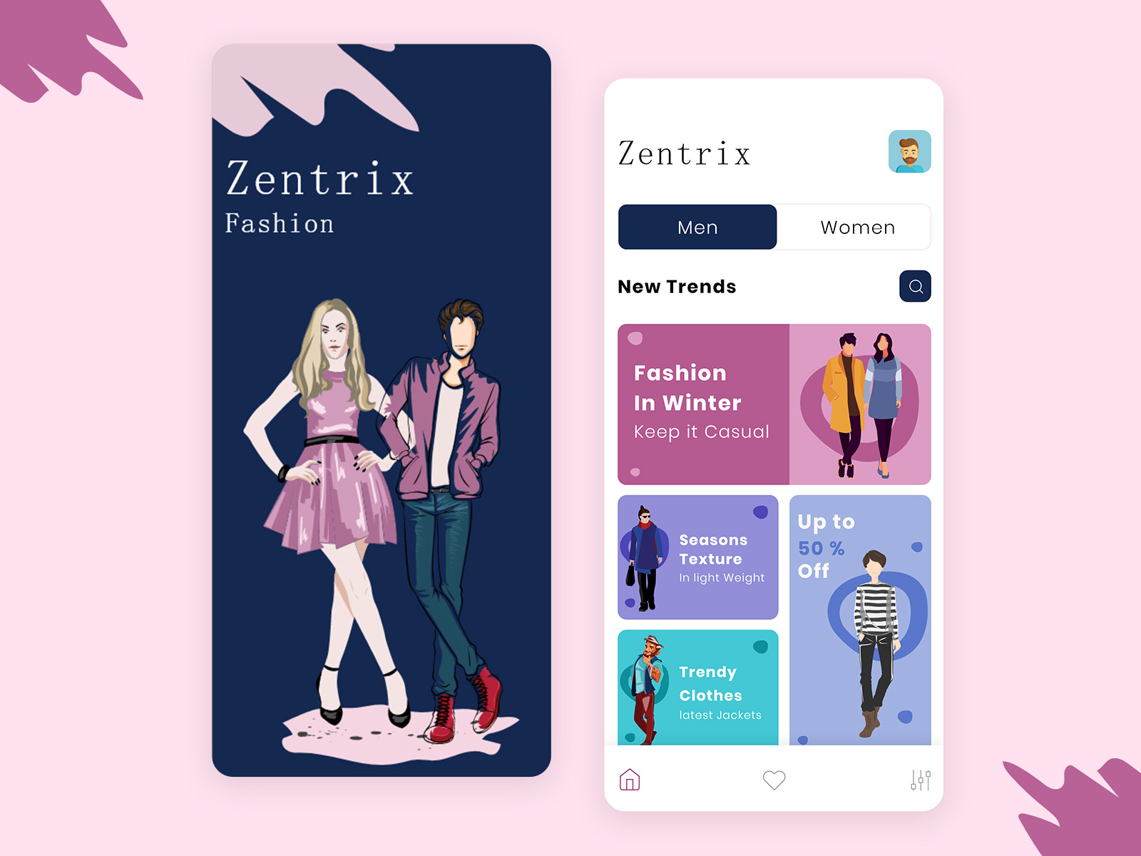 Shopping App for Men by aPurple on Dribbble