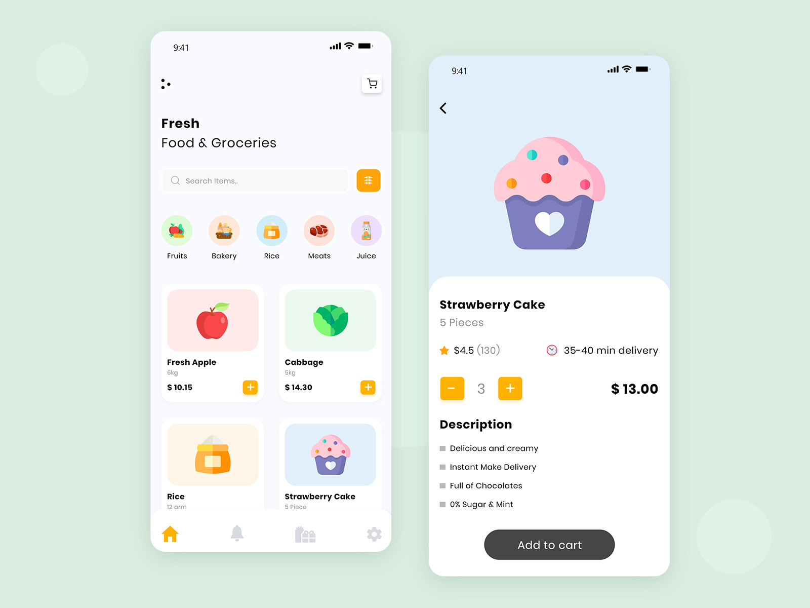 Dairy Grocery Store Ui By Apurple On Dribbble