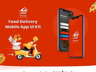 Food Delivery Mobile App UI Kit app design app development app ui design food app food delivery app illustration mobile app mobile app design mobile apps ui ui design ui kit ui ux design ui ux web uiux