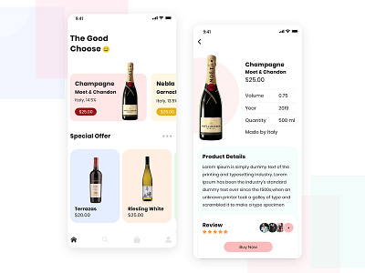 On demand Liquor Delivery UI