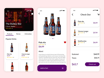 Coolest Alcohol Delivery Service App UI alcohol alcohol branding app clone app development app ui kit app ui ux apps design beer delivery beer design food app liquor on demand app online shop wine wine design