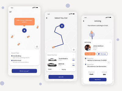 Car Sharing App UI