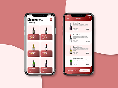 Wine Delivery Mobile App UI