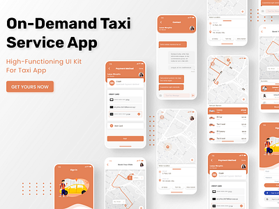 Taxi Booking App Ui Kit