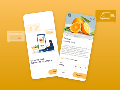 Grocery Delivery App UI