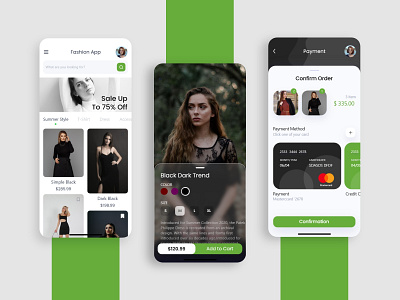 Fancy Fashion App UI Kit app design branding clothes clothes shop ecommerce ecommerce app ecommerce design ecommerce shop fashion fashion app illustration mobile app mobile design online shop online store product ui ui ux uidesign woman