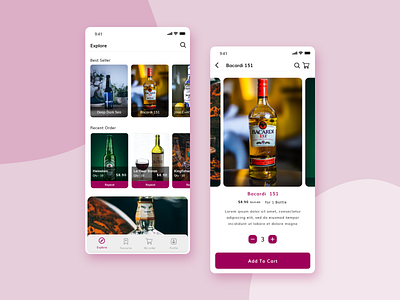 Alcohol Delivery App UI