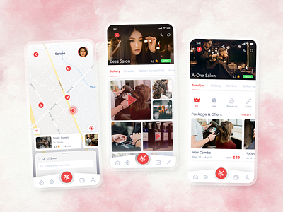 Hairstyle Booking App designs, themes, templates and downloadable graphic  elements on Dribbble