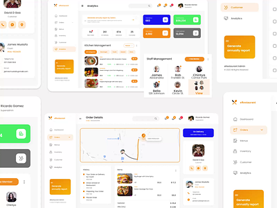 Dashboard UI Design for Restaurant App app clone app development ere mobile app design restauran software