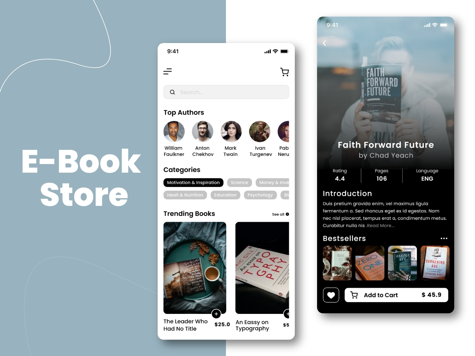 EBook Store Mobile App UI Design by aPurple on Dribbble