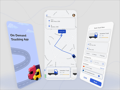 Top On-demand Trucking App UI Design