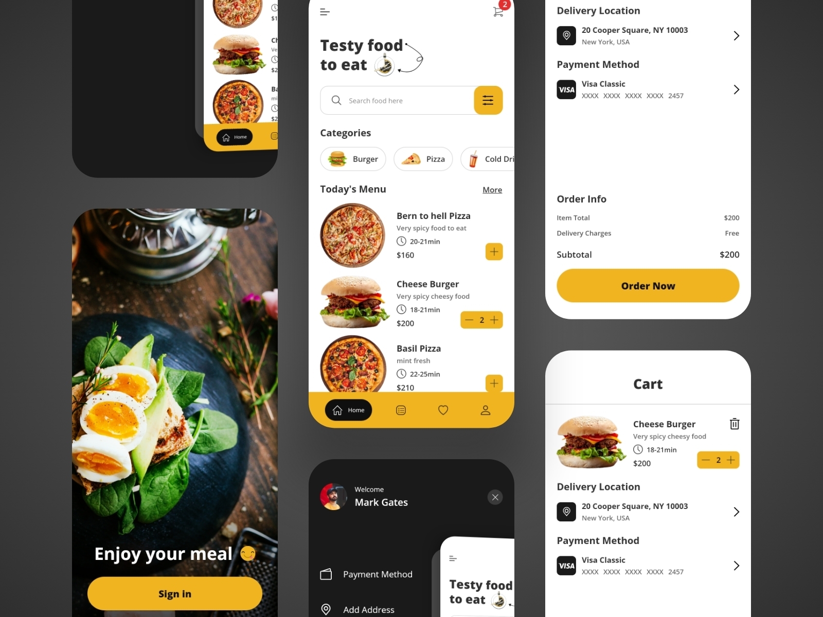 Top Food Delivery App Ui Kit by aPurple on Dribbble