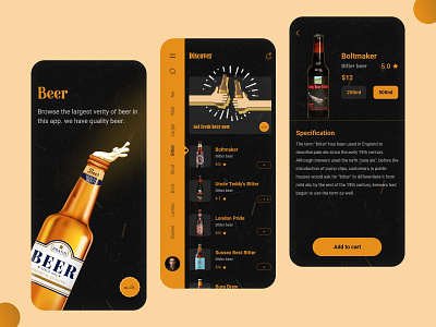 Online Liquor Delivery App UI