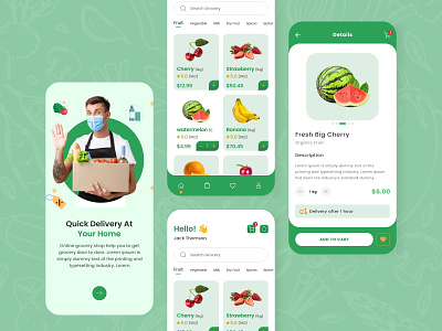 Grocery Delivery App UI Design