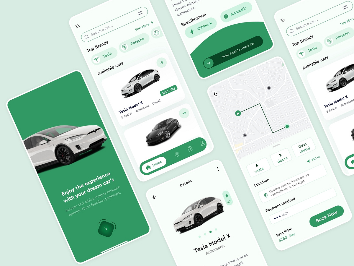 Online Taxi Booking App UI Design by aPurple on Dribbble