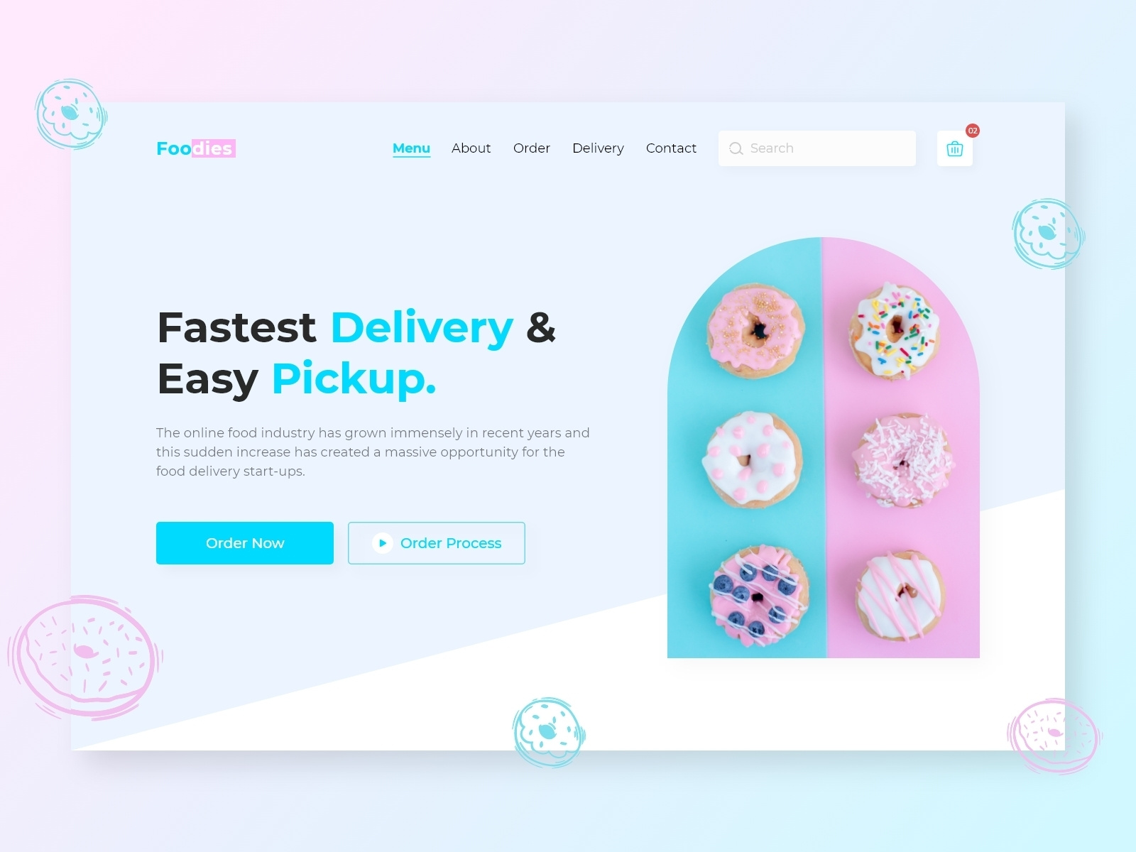 Food Delivery Dashboard UI by aPurple on Dribbble