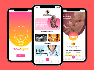Hands-On Maternity App branding graphic design logo
