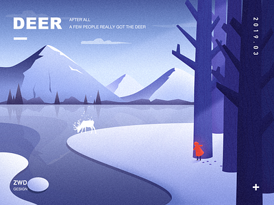After all a few people really got the deer app design illustration ui ux web