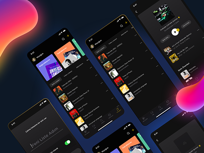 Fizy App UX Concept Design app branding clean design fizy interface listen mobile music ui ux