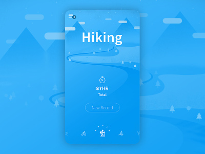 Outdoor App Concept app concept interface ios mobile outdoor ui ux