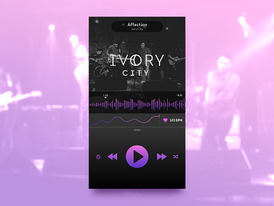Daily UI — 009 Music Player 009 app dailyui design interface mobile music player ui ux