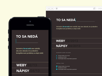 Simple dark design