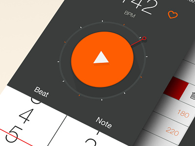 Metronom App for drummers app braun clean metronome music simple stats