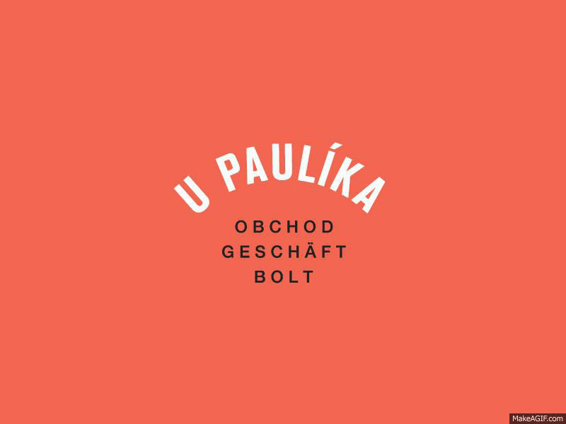 Identity for local grocery store "U Paulíka" [GIF] bratislava ci gif grocery identity store