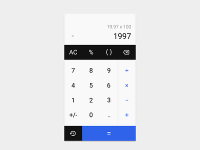 #dailyui004 - Basic Calculator