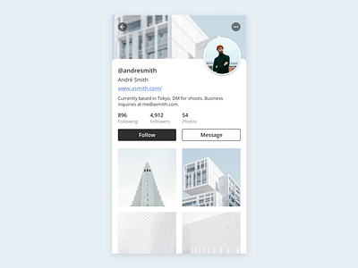 #dailyui006 - User Profile