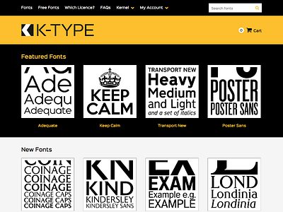 K-Type Independent Type Foundry design theme website wordpress