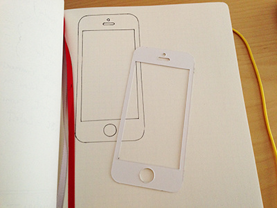iPhone 5 Stencil iphone sketch sketchbook stencil wireframe