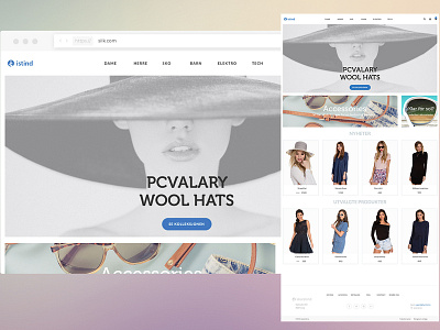 Istind - ecommerce landing page