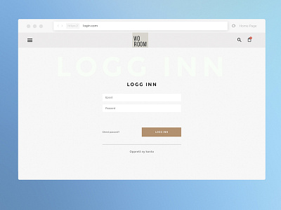 Clean and simple login