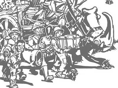 Carrying Stuff (Incl. Cog) clockwork empires drawing illustration sketch steampunk