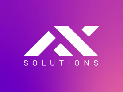 Flex Solutions logo branding flat identity logo logotype type web development company